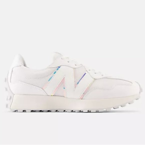 New Balance 327 W11.5/M10 Unisex Casual Sneakers Shoes White - Picture 8 of 16